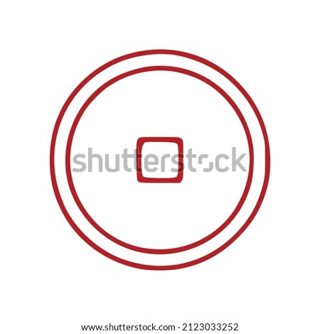 Coin outline icon isolated on white background