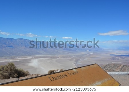 Dante's view in Death Valley national park, California, USA.