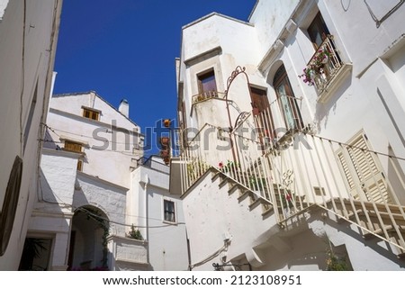 Cisternino, historic town in the Brindisi province, Apulia, Italy, at June