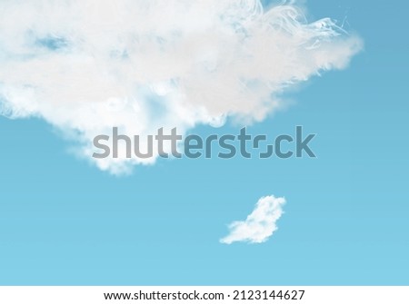 Nice abstract white clouds in blue sky