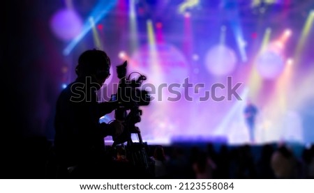 Filmmakers are recording and live streaming concerts on professional video recording business camcorders.
