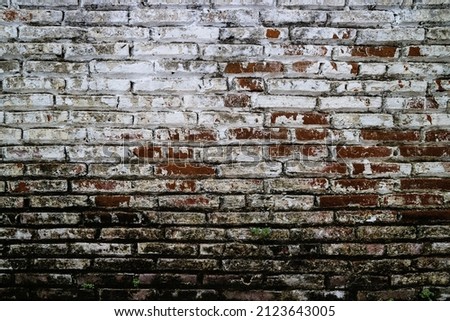 Grunge old brick wall texture background.
