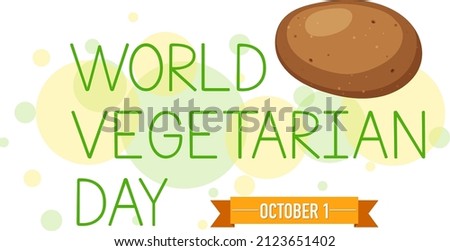 World Vegetable Day poster with a potato illustration