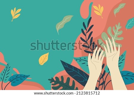 sale poster templates colorful elegant classical leaves decor