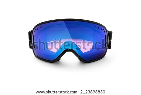 Ski glasses isolated on white, including clipping path Royalty-Free Stock Photo #2123898830