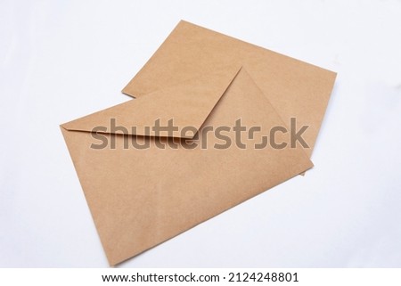 Craft envelopes for letters. A simple template for works