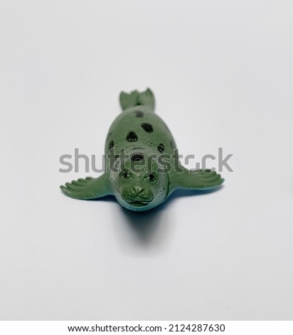 seal toy isolated on white background
