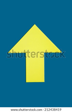 direction arrow showing upside