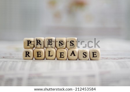 Press release Royalty-Free Stock Photo #212453584