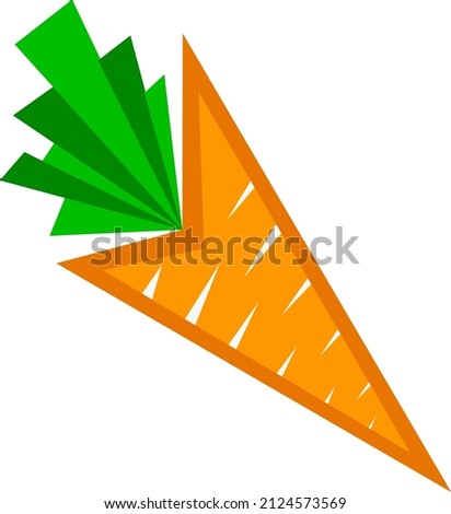 Vegetable organic food healthy fresh natural and market themes Vector illustration, carrot design.