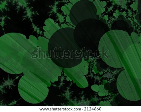 Shapes of Dark Green - High Resolution Illustration.