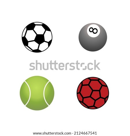 a collection of designs of various kinds of balls