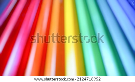 defocused abstract background of colorful line pencil