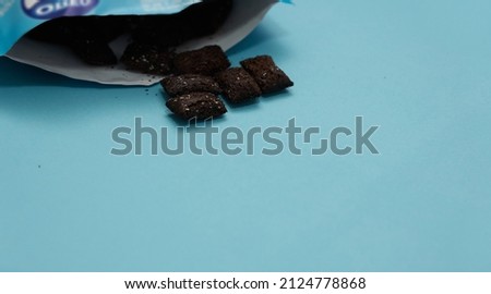 chocolate serials food in mornig in package