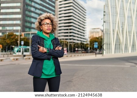 Portrait beautiful young black woman.Young African American business woman. Female business leader concept