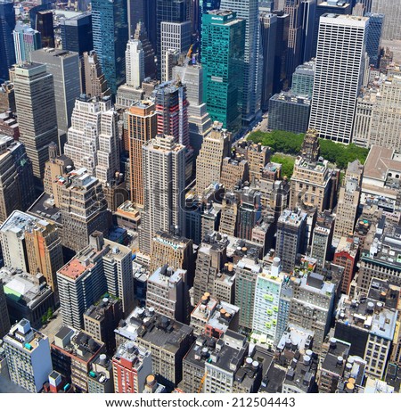 New York City bird's eye view