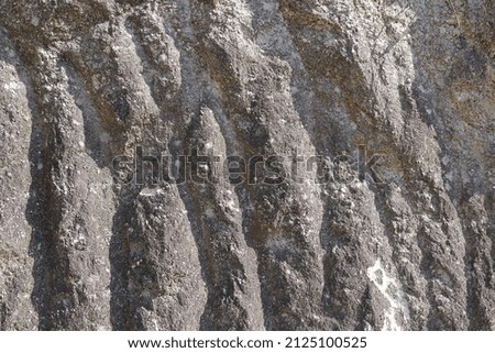 Close-up of a natural rock massif