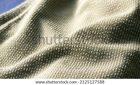 Green thick corduroy fabric drapery