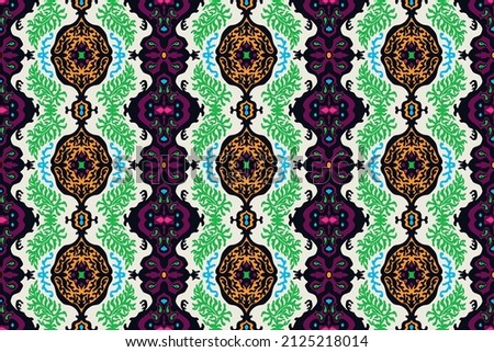 Tribal vector seamless pattern. Hand drawn abstract background.
