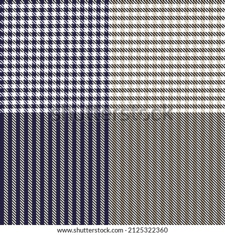 Customisable plaid design template in two layers(warp and weft). Lock one layer to edit the other, or edit both at the same time with all unlocked