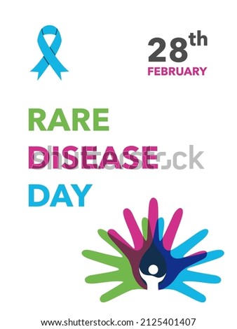 rare disease day poster, banner vector. simple design. eps 10 Royalty-Free Stock Photo #2125401407