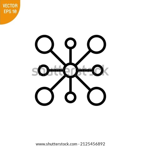 Multi channel icon single simple vector illustration, good for all purposes,  Isolated on white background. Royalty-Free Stock Photo #2125456892