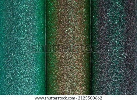 Fabric printed with sparkling stones and blurred background