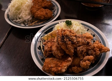 Japanese Chicken Karaage Set with Rice