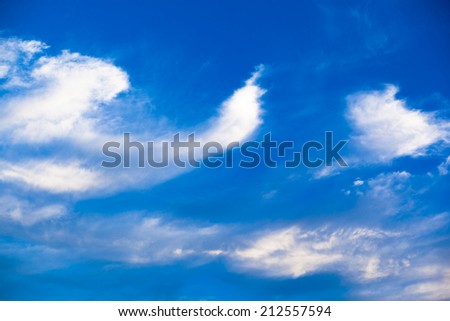 Blue sky and  white clouds in Okinawa