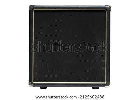 Electric guitar amplifier white background Royalty-Free Stock Photo #2125602488