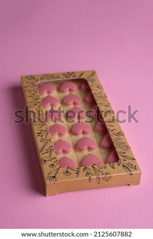 Classic white chocolate with fruit hearts