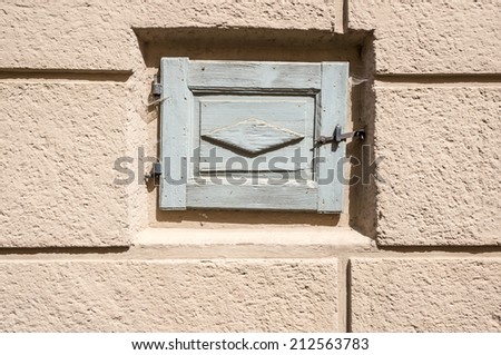 Little wooden window, Mittelbergheim, Alsace, France