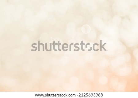 Abstract blurry cream color for background, Blur festival lights outdoor celebration and white bokeh focus texture decorative design elegant for winner.