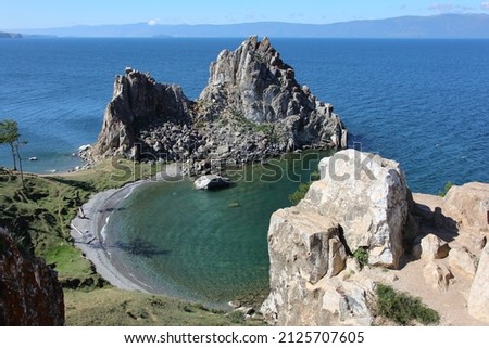 Lake Baikal, Olkhon Island, Cape Burkhan, Shamanka Rock