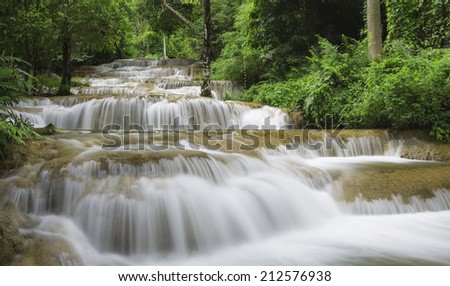Mae Kae Waterfall is Unseen waterfall in Ngao Lampang of Thailand