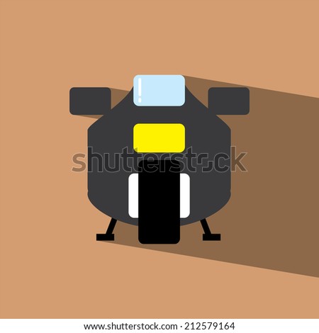 motorcycle flat icon  vector illustration eps10
