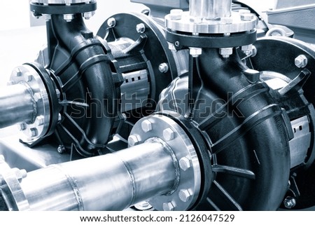 electric centrifugal pump, industrial engineering concept Royalty-Free Stock Photo #2126047529