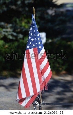  American flag put out on Memorial Day.
