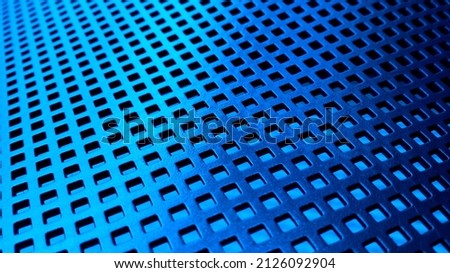 protective blue seamless mesh background.