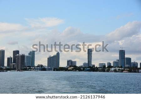 View from  Florida boat tours leaving from Miami’s festive Bayside 