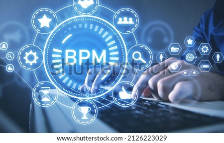 BPM. Business Process Management. Strategy. Development Royalty-Free Stock Photo #2126223029