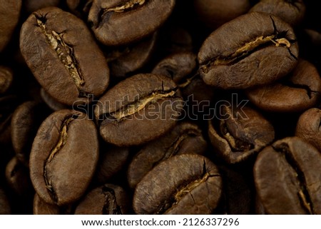 Grains of Coffee, Roasted Coffee Beans
