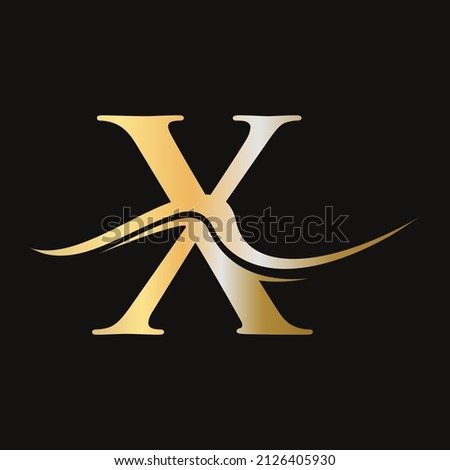 Letter X Logo Vector Template. X Logotype Icon. Luxury,  Simple, Minimal and Elegant X Logo Design