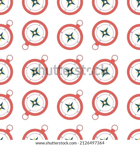 Compass pattern for use on a white background. Vector image for use in web design