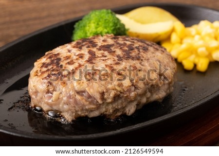 Image shot of hamburger steak