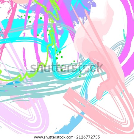 Abstract colourful paint brush and strokes, splash colours pattern background. Creative nice hand drawn and stripes texture for your design.