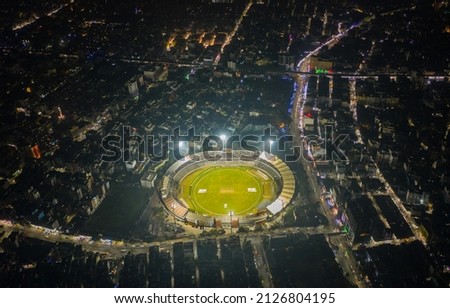 The national cricket ground also known as Sher-e-bangla stadium in Dhaka, Bangladesh