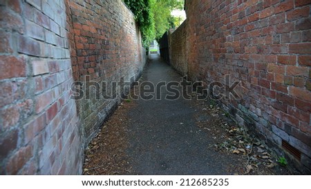 Old Deserted Alleyway Background