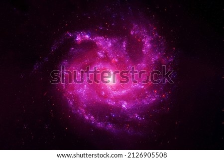 A beautiful galaxy in deep space. Elements of this image furnished by NASA. High quality photo