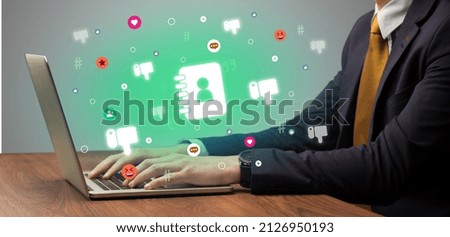 Hand surfing on the social media